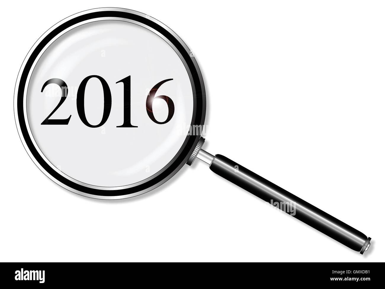 2016 Loupe Illustration de Vecteur