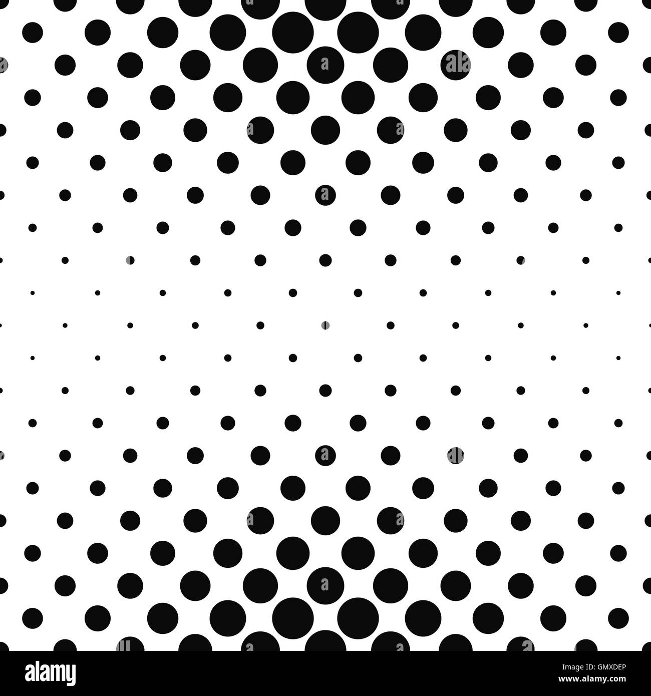 Motif pointillé monochrome répéter Illustration de Vecteur