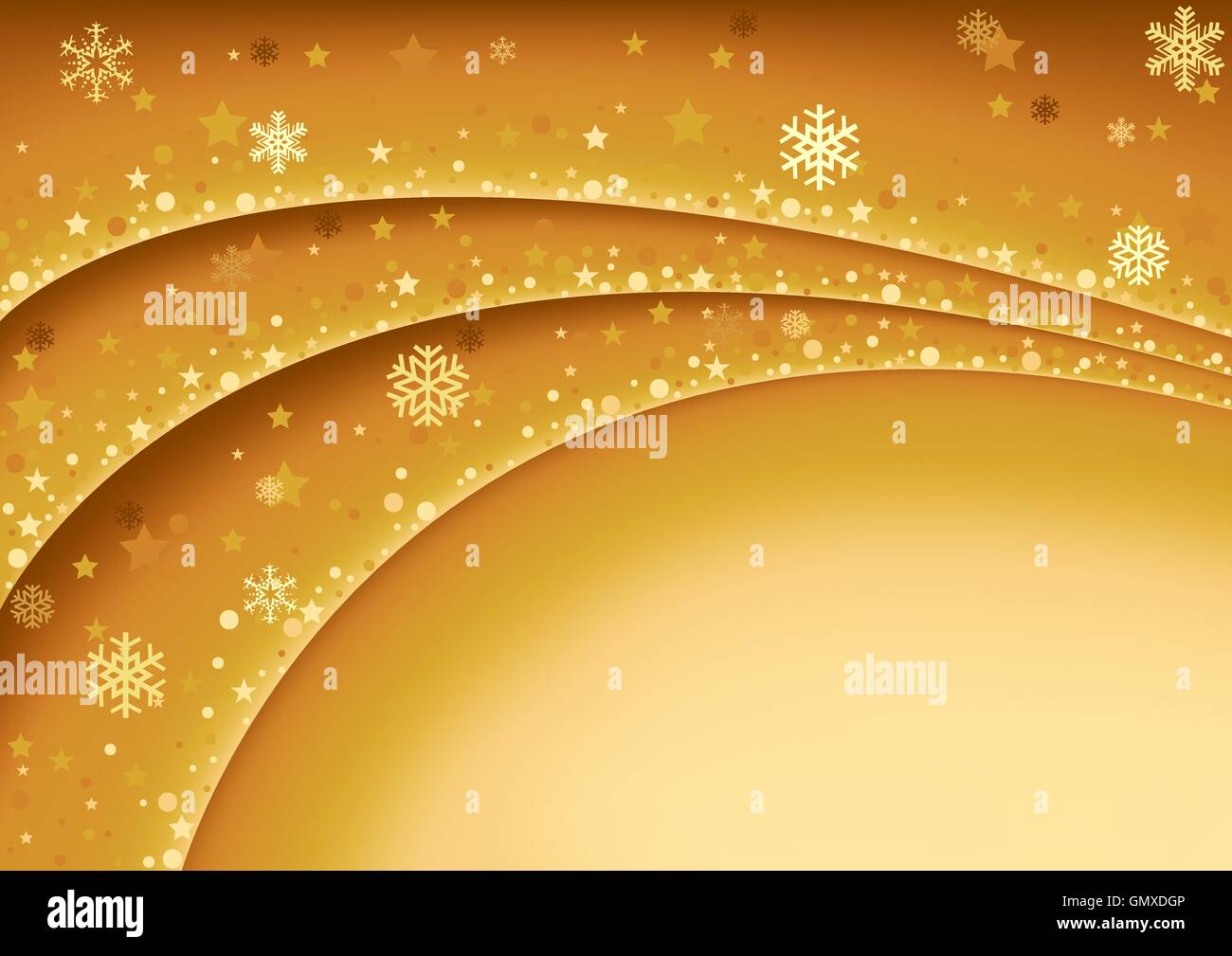 Gold Christmas Background Illustration de Vecteur