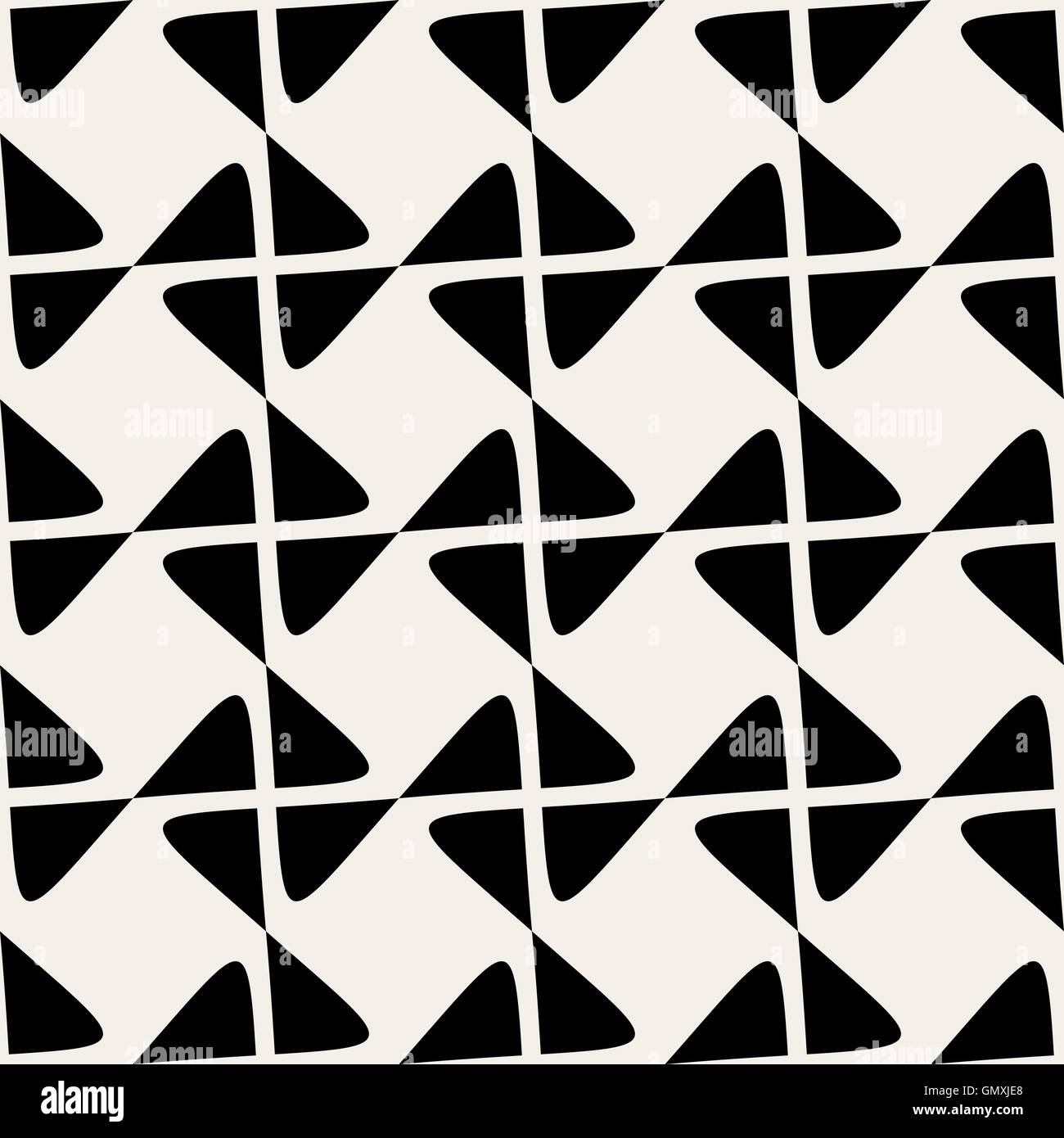 Noir blanc transparent géométrique du vecteur ligne Rhombus Checker Pattern Illustration de Vecteur