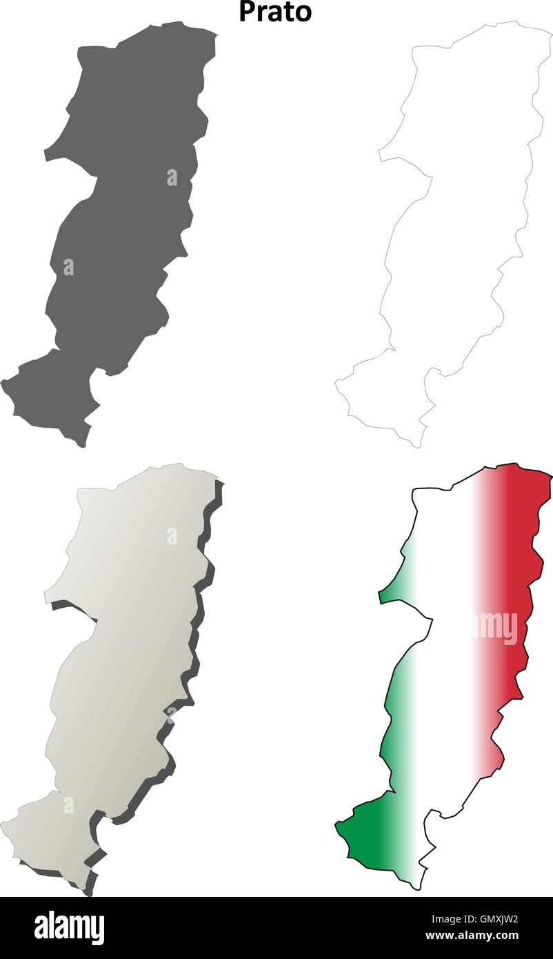 Prato blank aperçu détaillé de l'ensemble de cartes Illustration de Vecteur