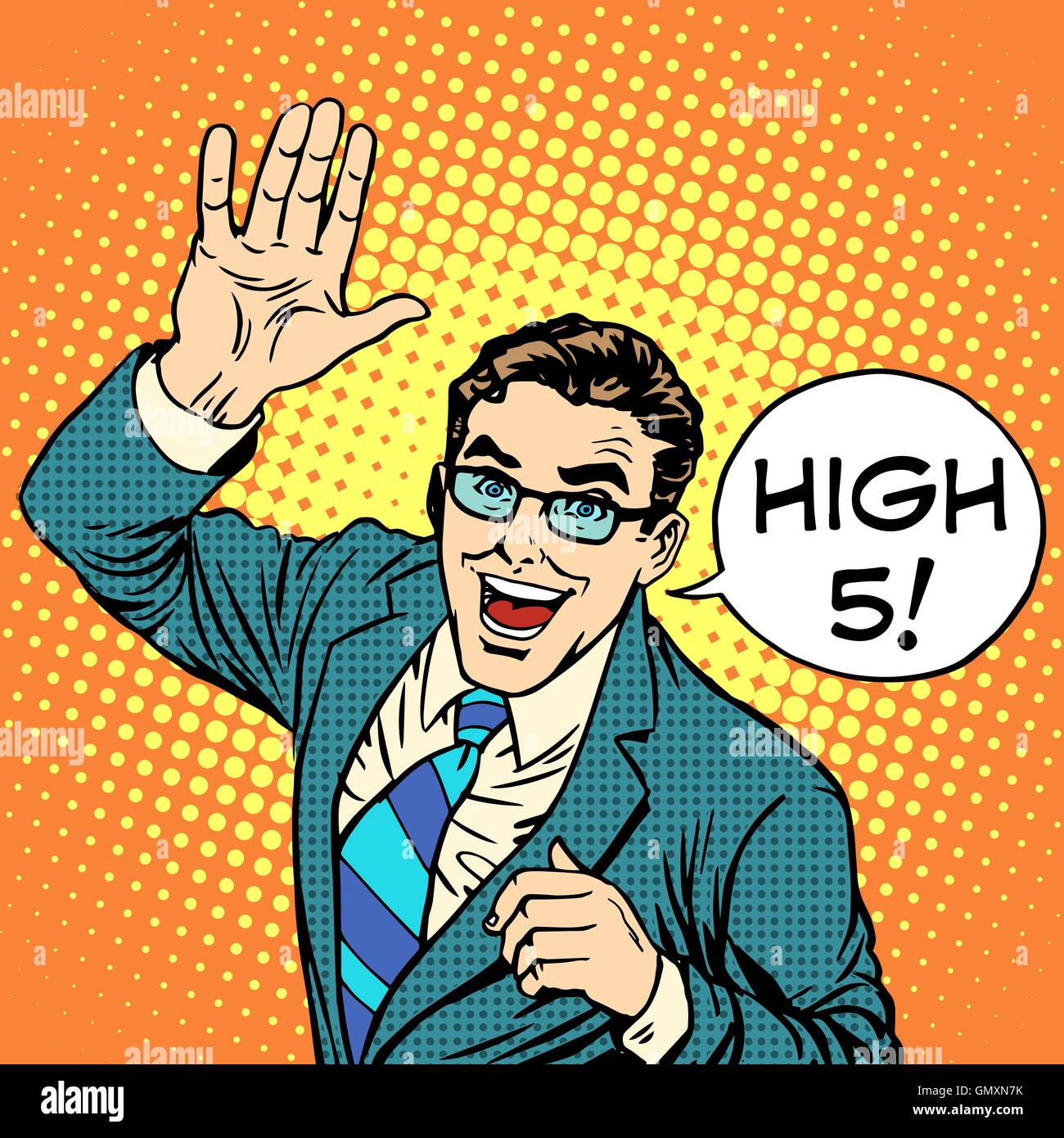 Tape m'en cinq Banque d'images vectorielles Alamy