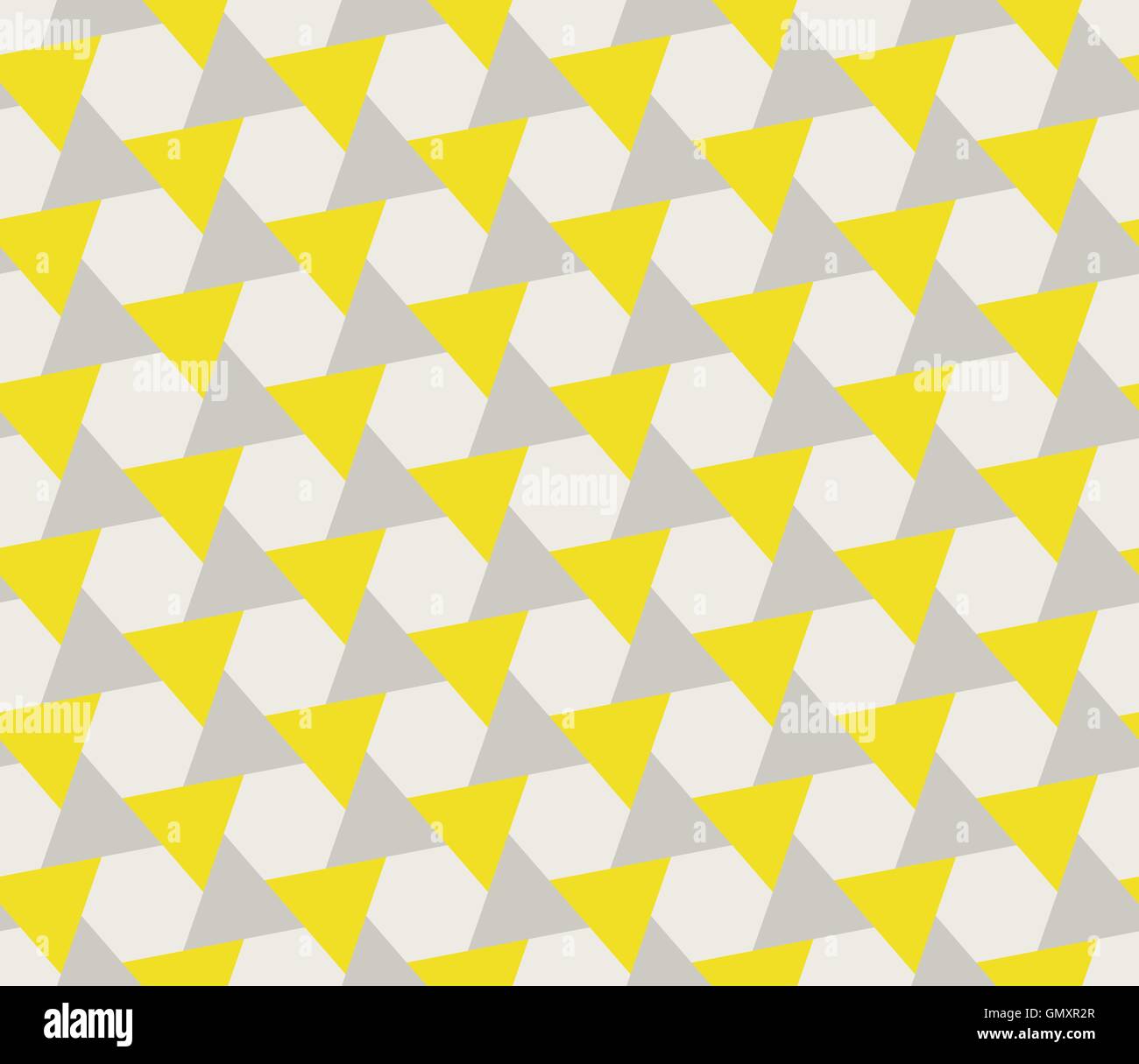 Seamless Vector jaune gris en forme de triangle motif géométrique Tessellation Illustration de Vecteur