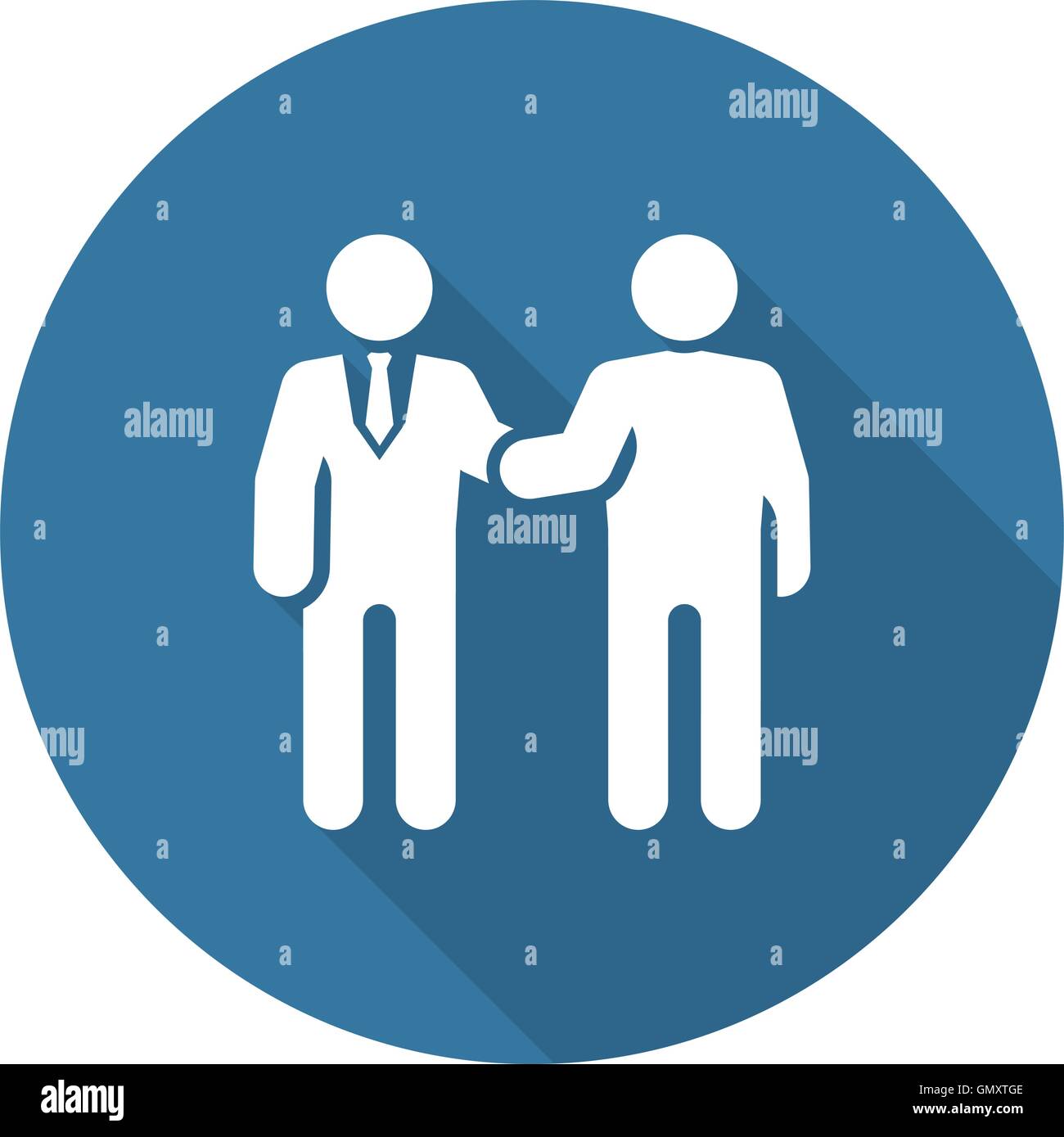 L'icône de liaison. Concept d'entreprise. Illustration de Vecteur