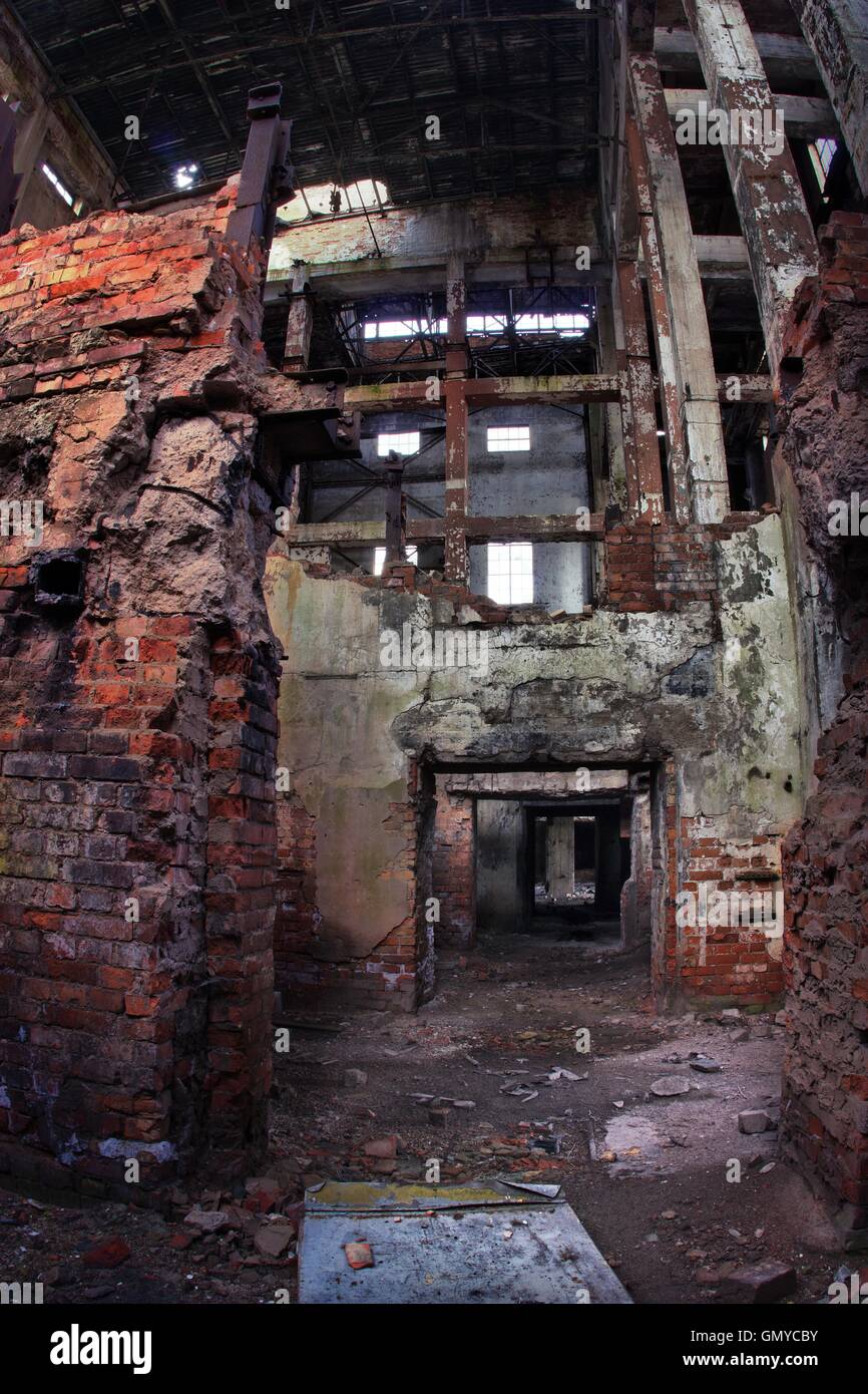 Ruines industrielles Banque D'Images