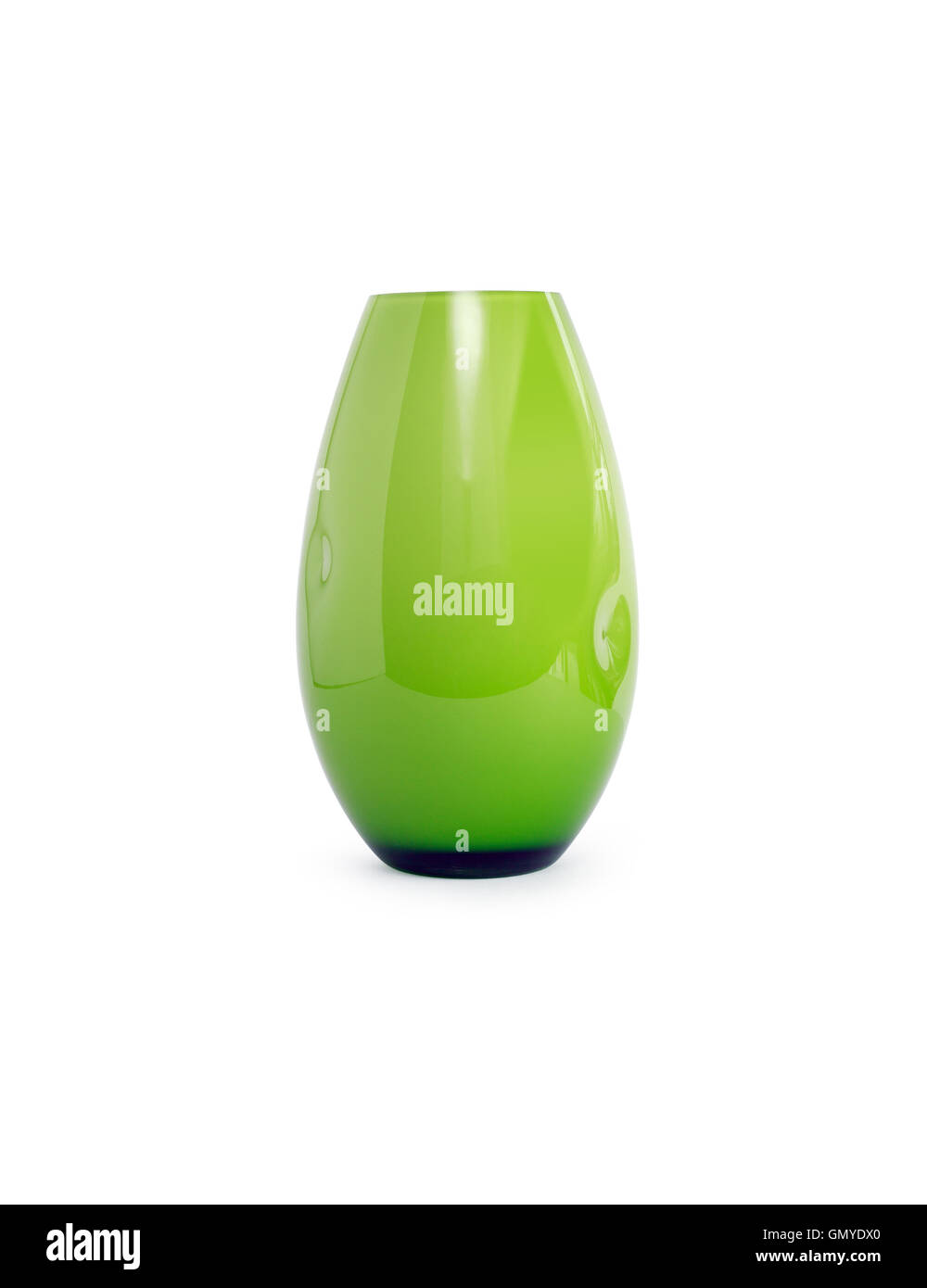 Vase en verre vert Banque D'Images