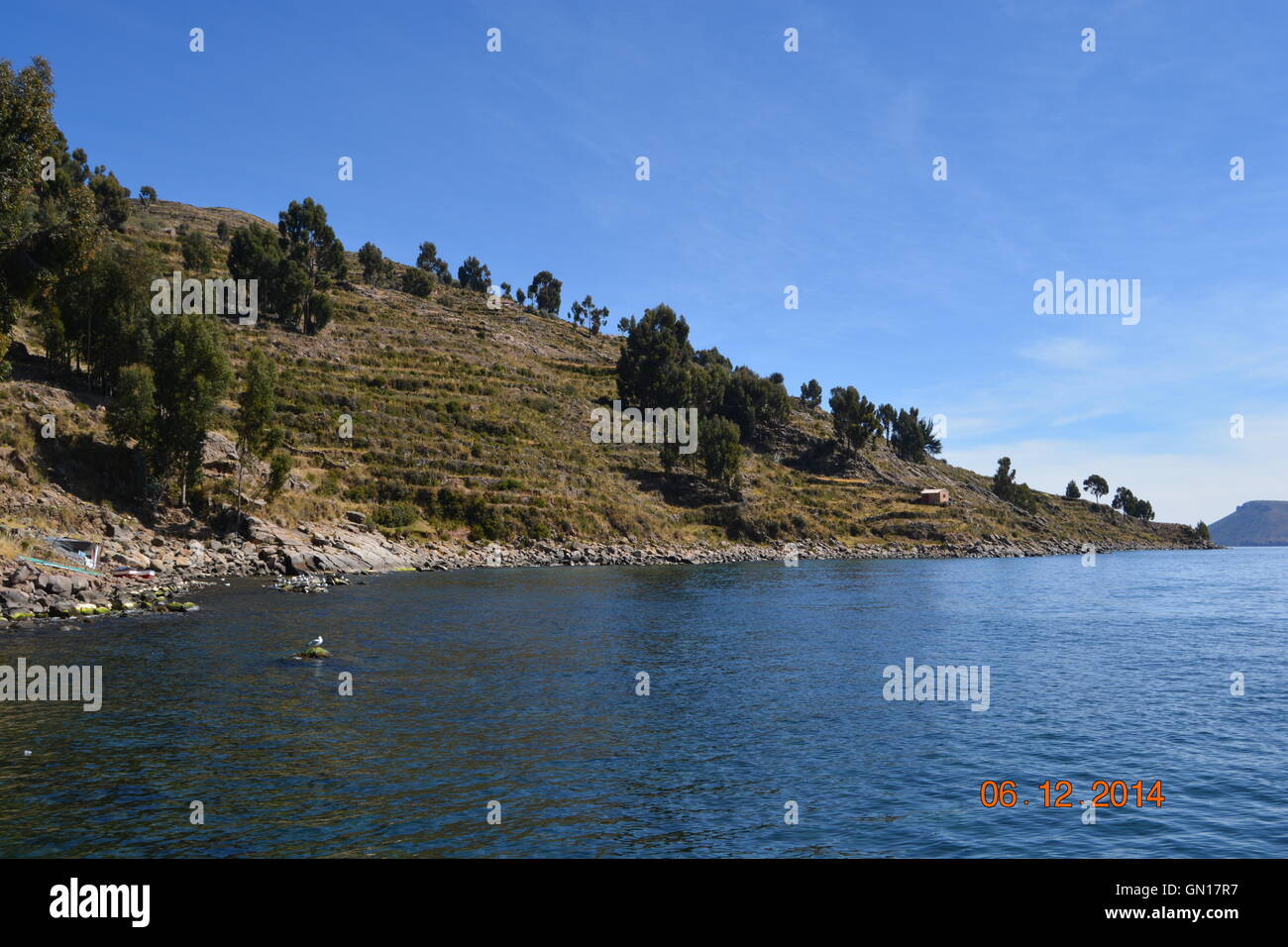 L'île de Taquile et/ou d'Amantaní Island, PUno, Pérou Banque D'Images