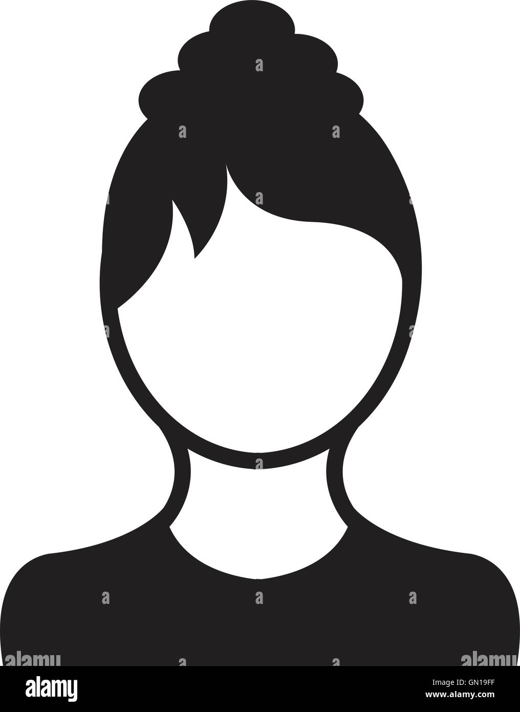 Silhouettes de profil de personnes Illustration de Vecteur