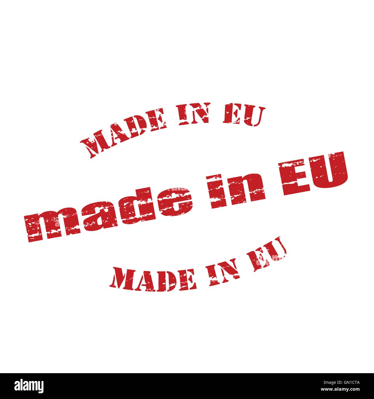 Réalisés dans l’UE Illustration de Vecteur