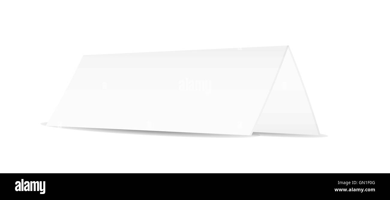 Blanc blanc papier plié Illustration de Vecteur
