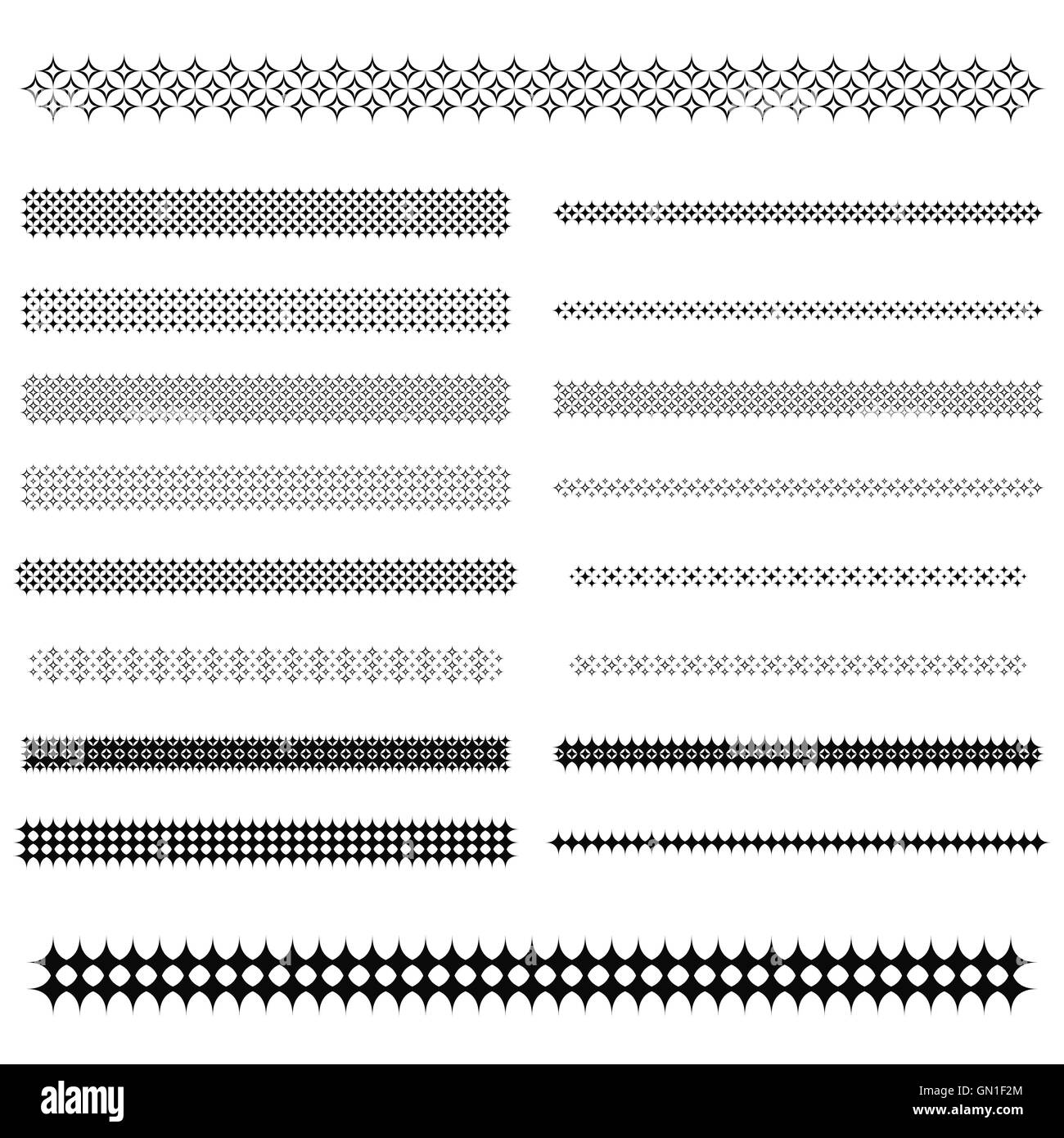 Éléments de conception - page ligne de séparation set Illustration de Vecteur