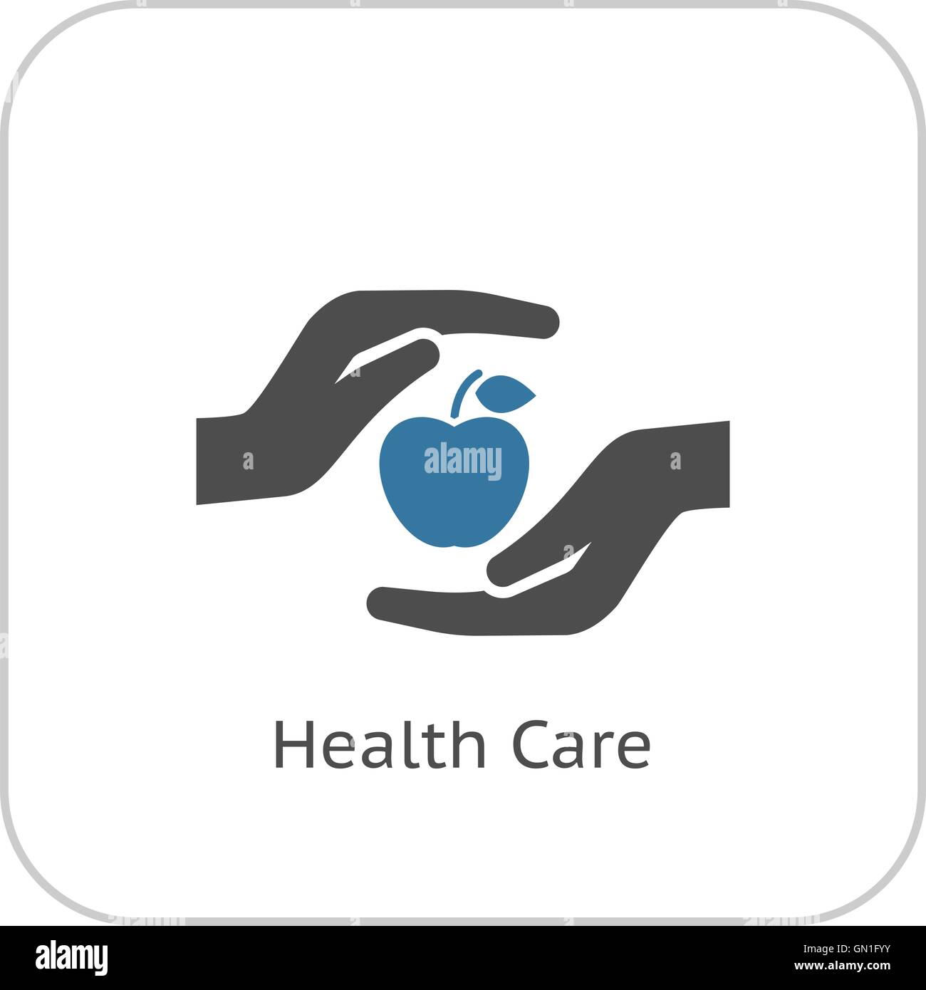 L'icône de soins de santé. Modèle plat. Illustration de Vecteur