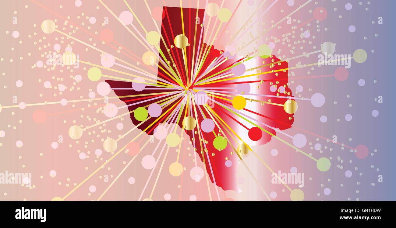 Texas State site Célébration Illustration de Vecteur