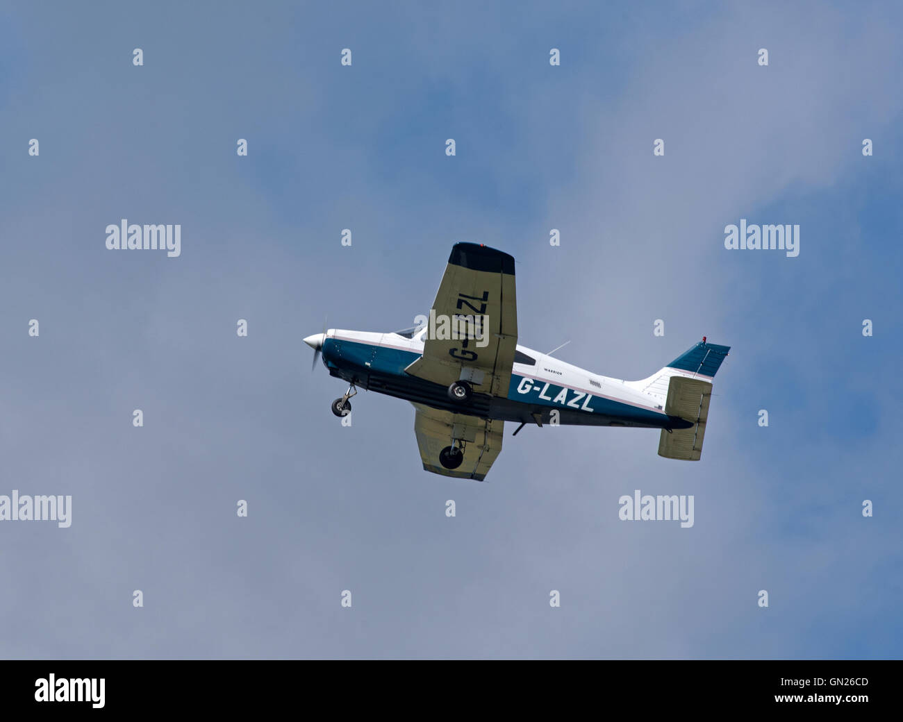 Piper PA-28-G Inscription LAZL utilitaire civile avion à l'aérodrome d'Inverness au Nord Est de l'Écosse. 11 199 SCO. Banque D'Images