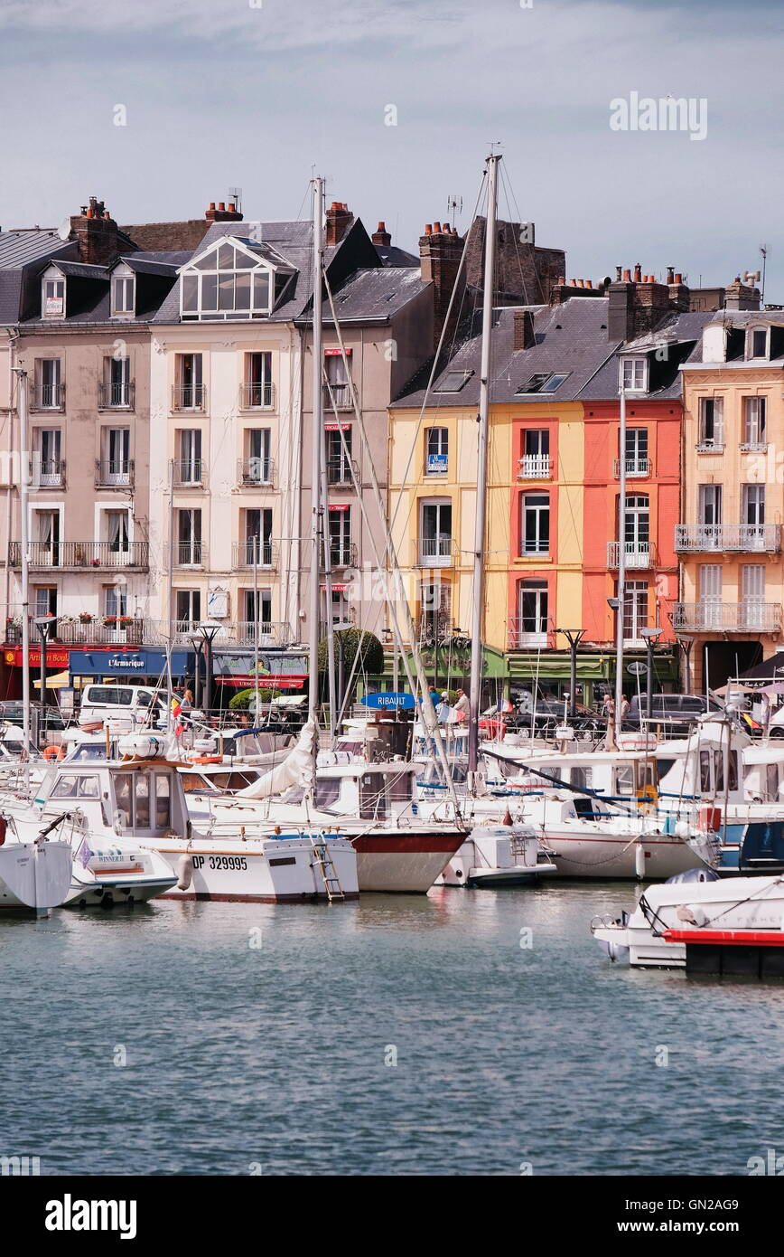 Vues de Dieppe, Normandie, France. Banque D'Images