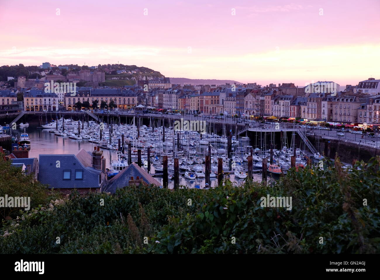 Vues de Dieppe, Normandie, France. Banque D'Images