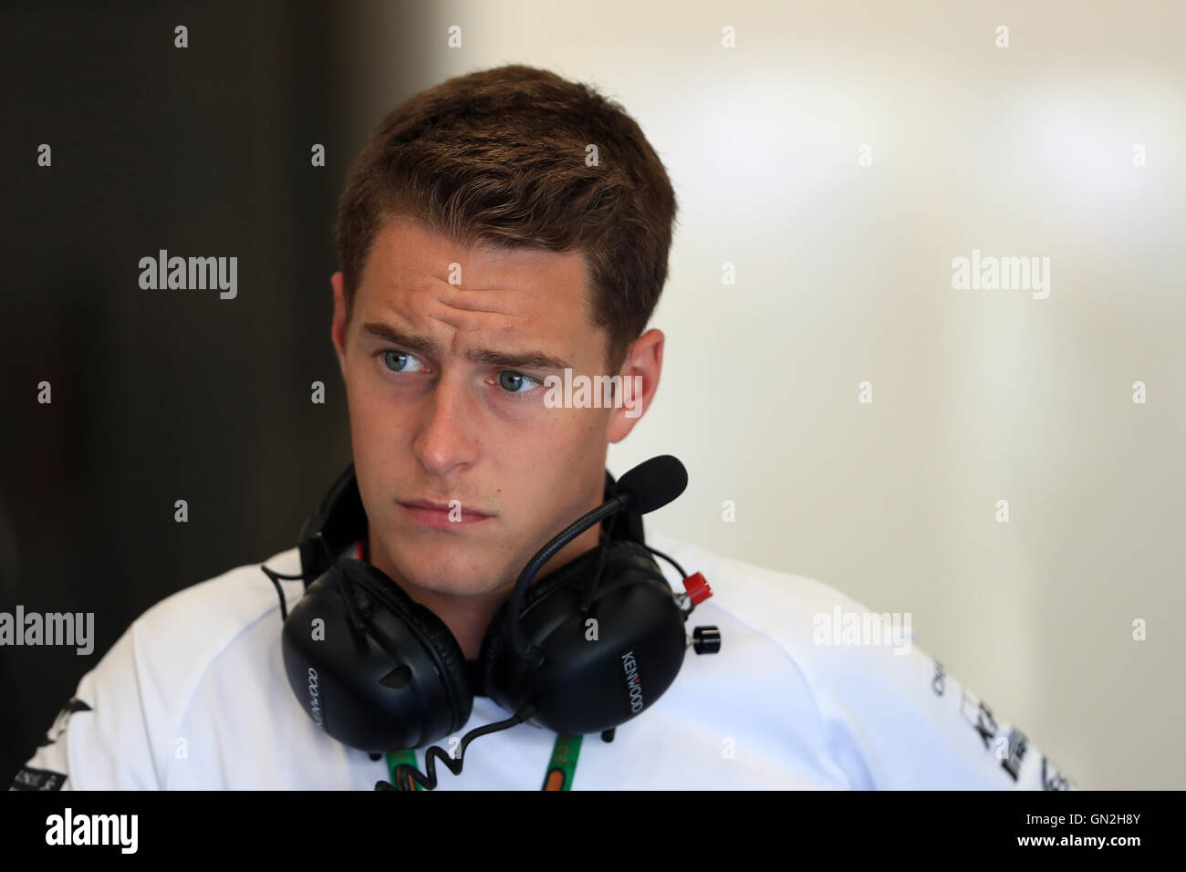 Spa-Francorchamps, Belgique. Août 26, 2016. F1 Grand Prix de Belgique, journée de qualification. Honda McLaren MP4-31 pilote de réserve &# x2013 ; Stoffel Vandoorne. Credit : Action Plus Sport/Alamy Live News Banque D'Images