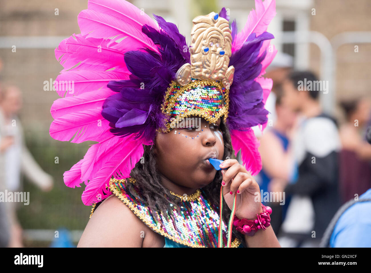 Londres 28 Août 2016, carnaval de Notting Hill à l'enfant, de crédit : Ian Davidson/Alamy Live News Banque D'Images