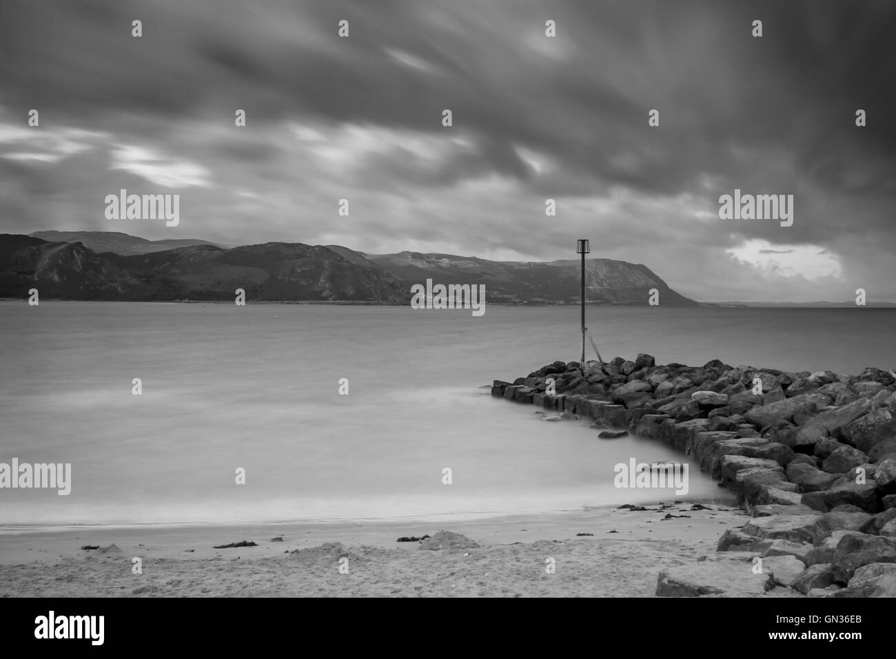 Lever tôt le matin à Llandudno, au nord du Pays de Galles. Banque D'Images