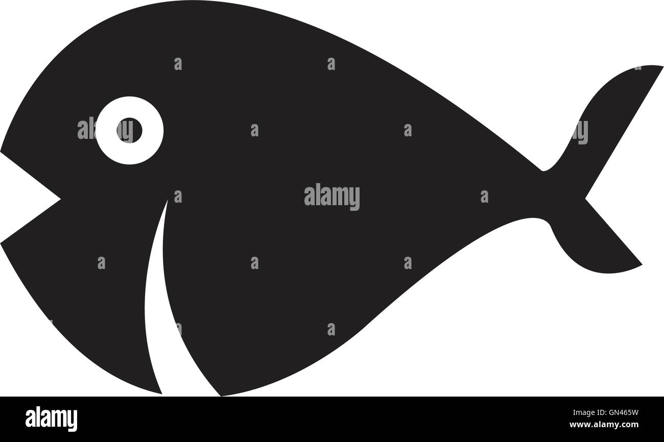 icône de poisson Illustration de Vecteur