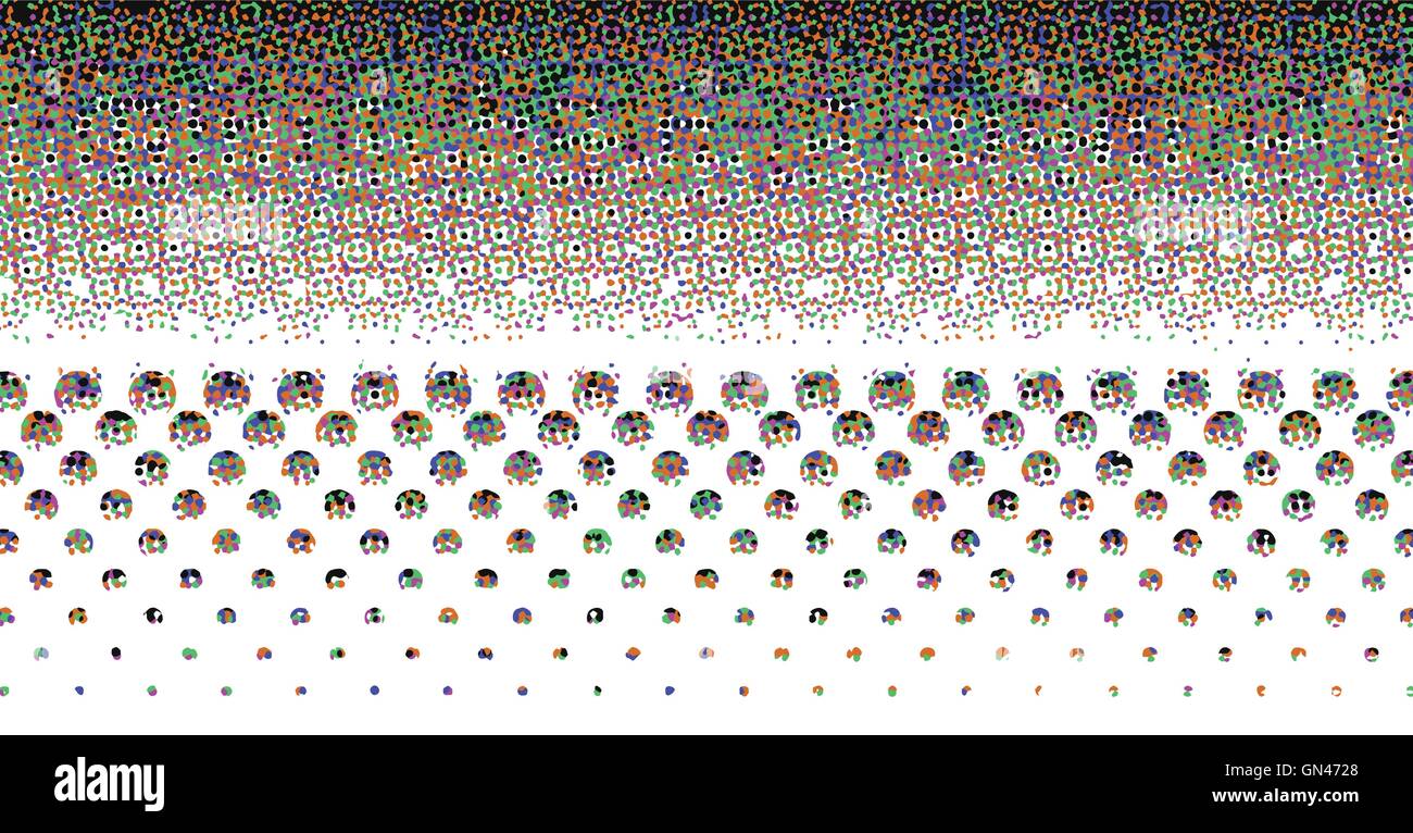 Crazy Color Demi-ton Illustration de Vecteur