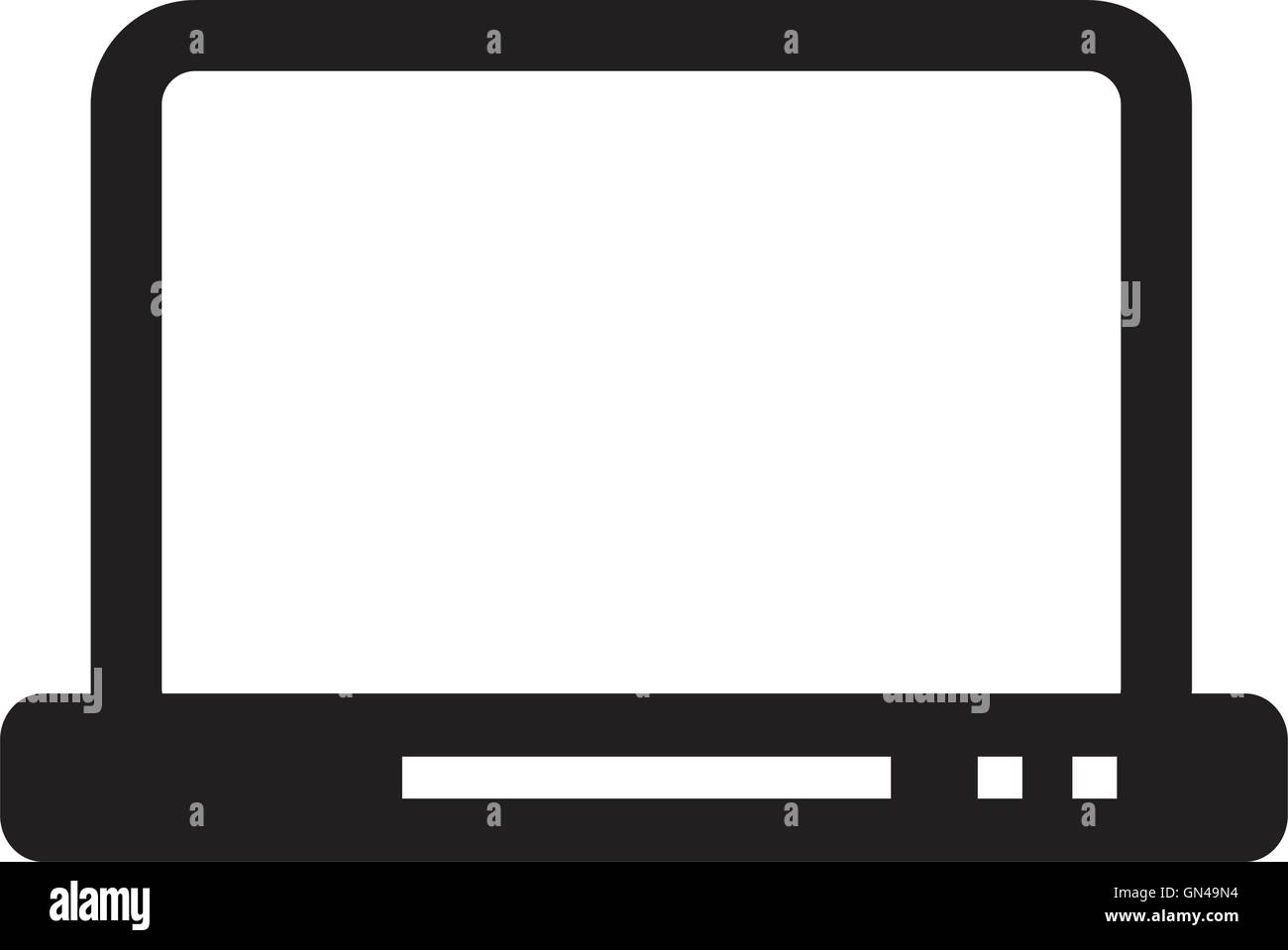 icône de l’ordinateur portable Illustration de Vecteur