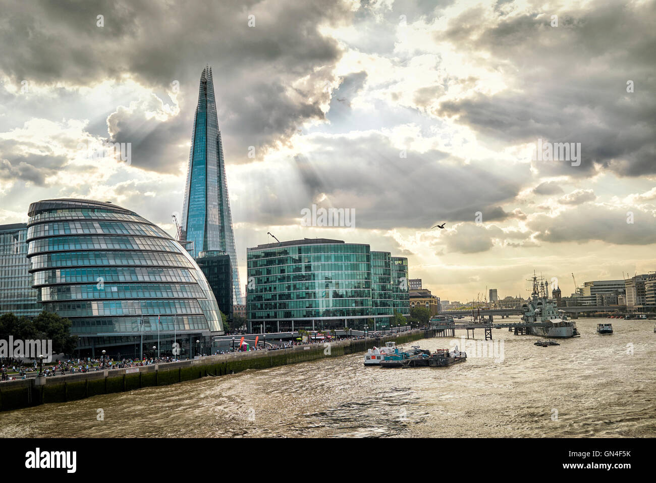 London City Hall at sunset Banque D'Images