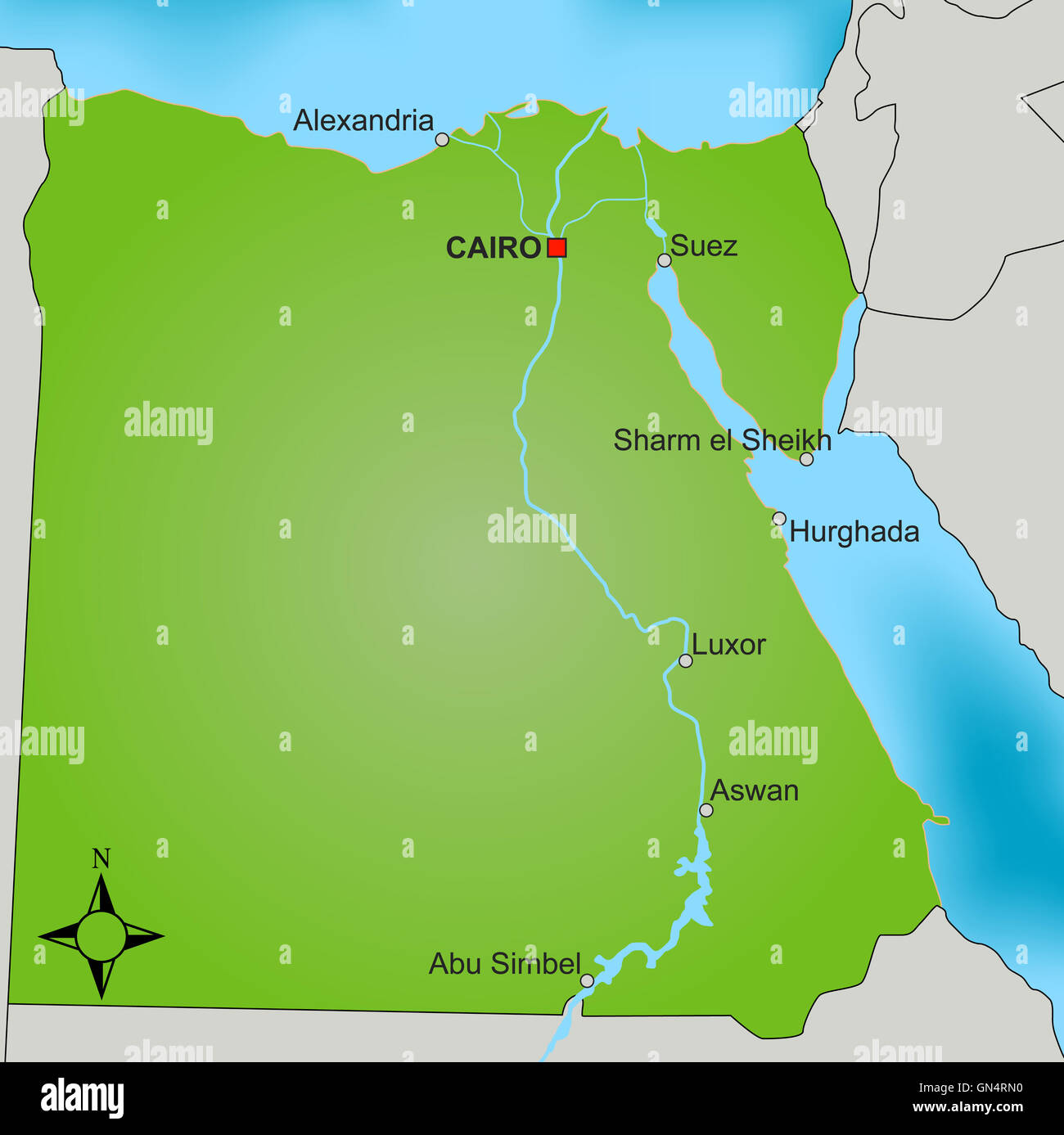 Egypt cairo map Banque de photographies et d’images à haute résolution ...