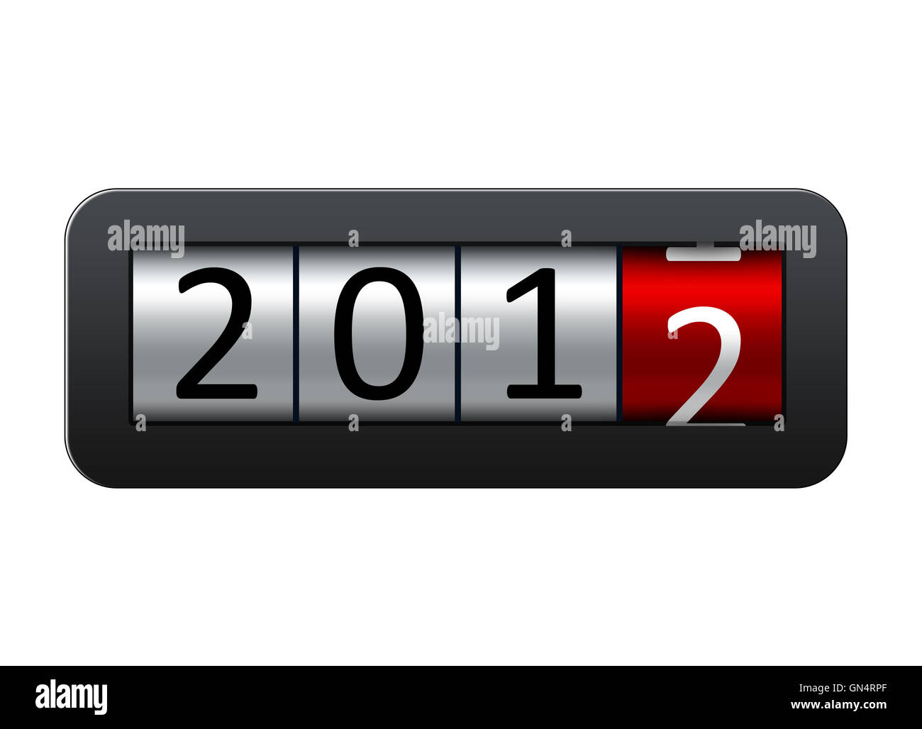 Nouvelle année 2012 l'arrière-plan. Banque D'Images