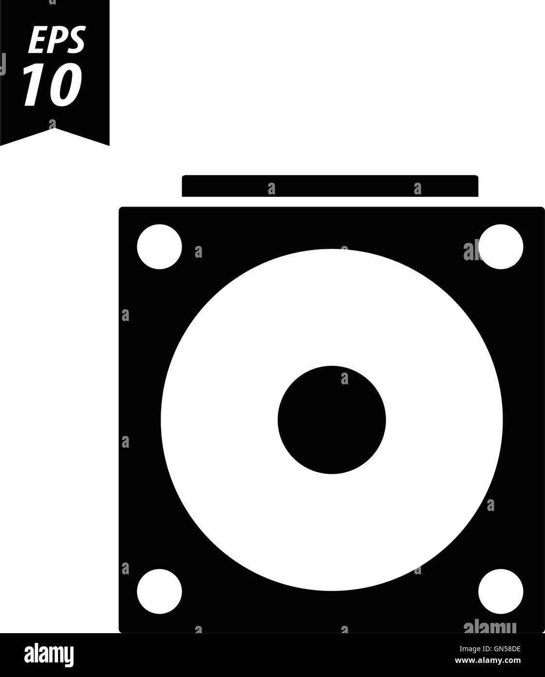 icône du disque dur. Illustration de Vecteur