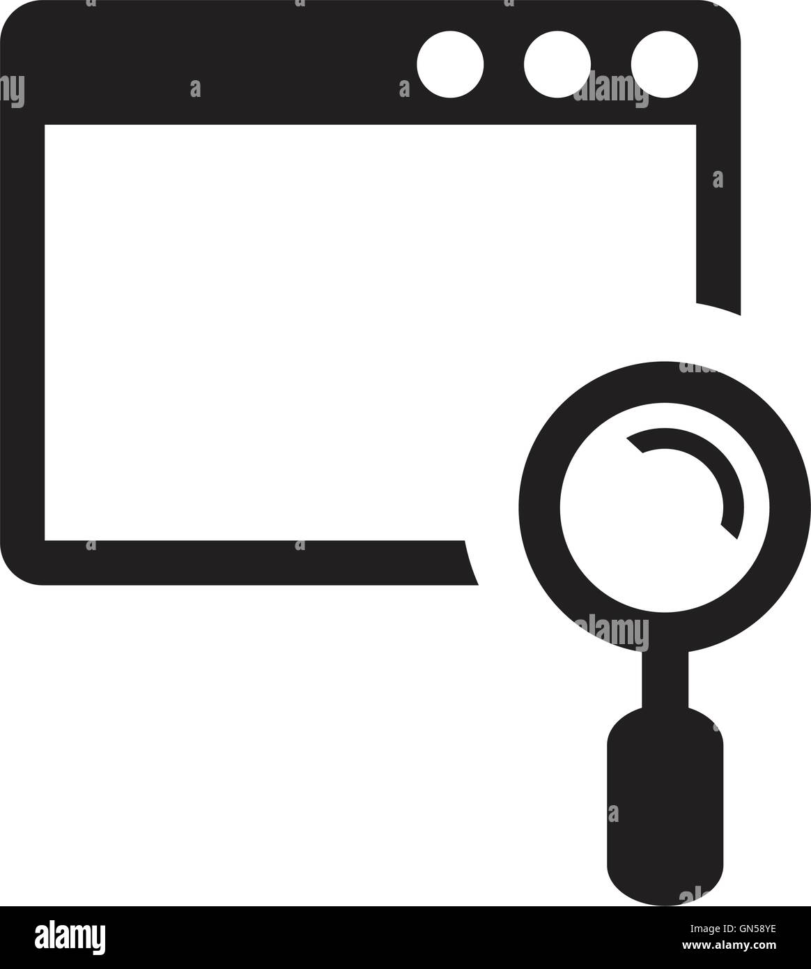 Icône de la fenêtre du programme Illustration de Vecteur