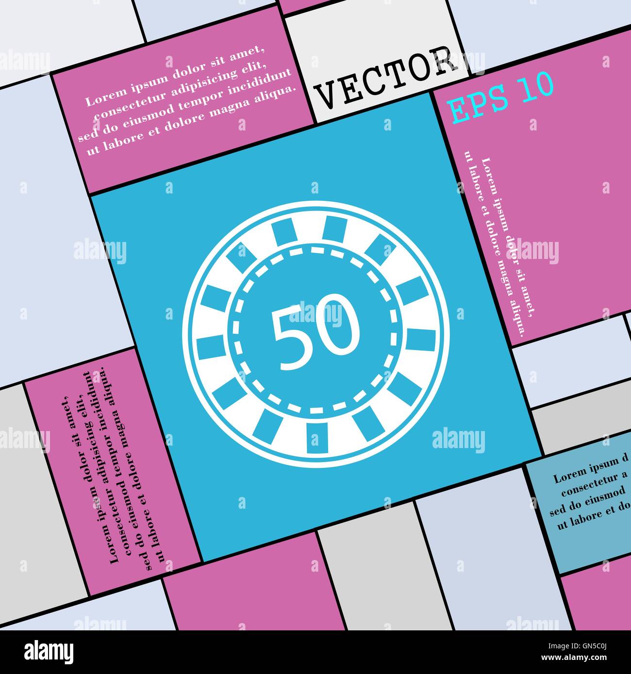 L'icône Casino signe. Une télévision moderne style pour votre conception. Vector Illustration de Vecteur