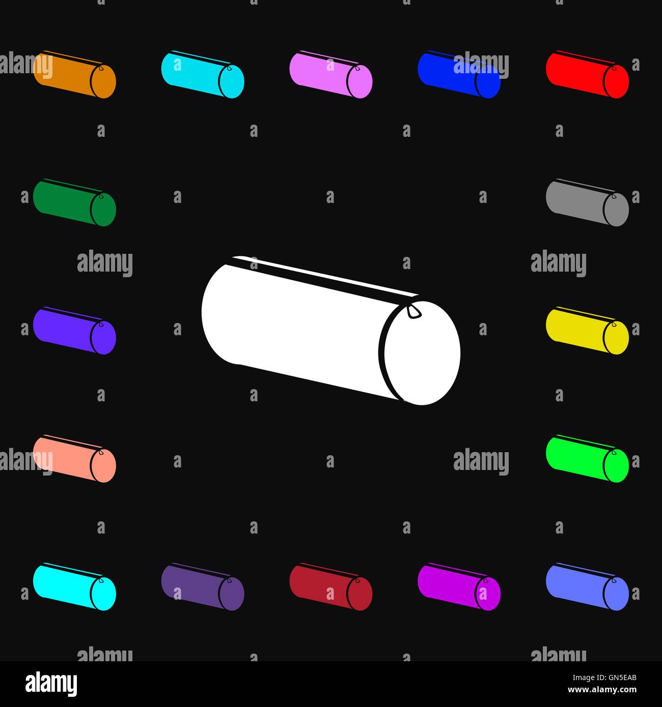 L'icône de crayon cas signe. Beaucoup de symboles colorés pour votre conception. Vector Illustration de Vecteur