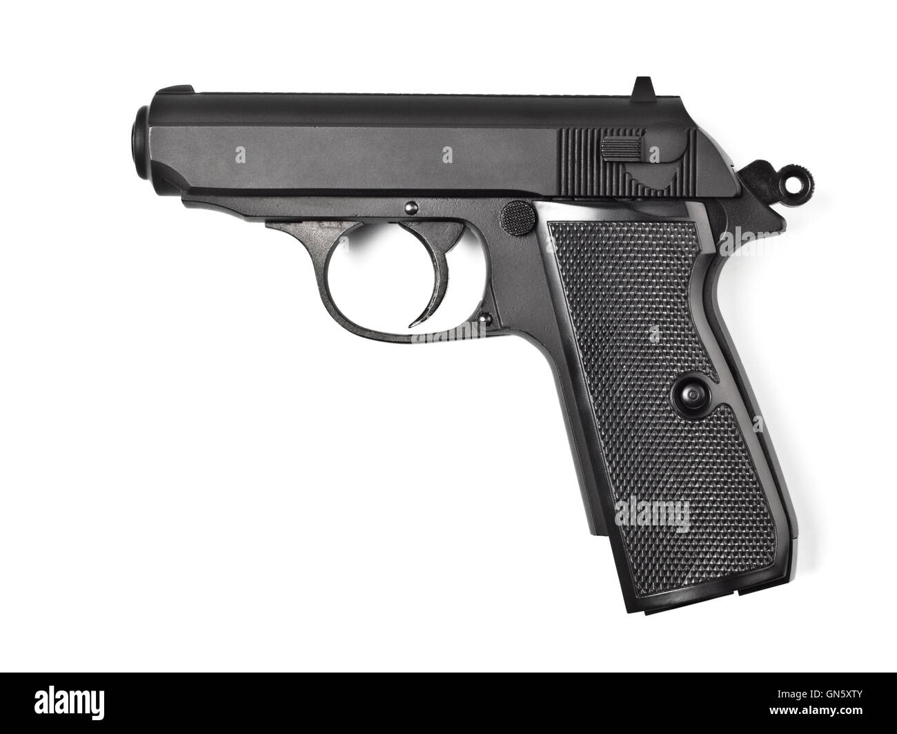 Vintage noir pistolet police Banque D'Images
