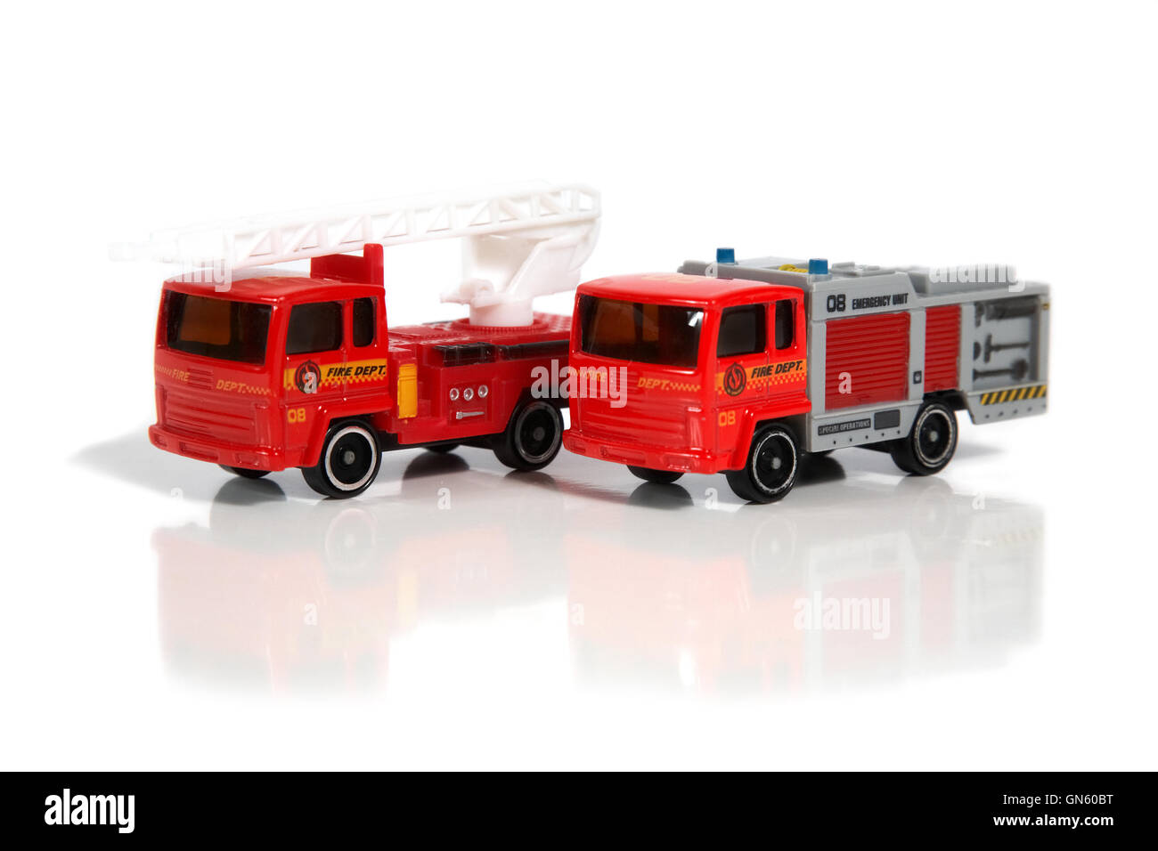 Les véhicules des pompiers modèle Banque D'Images