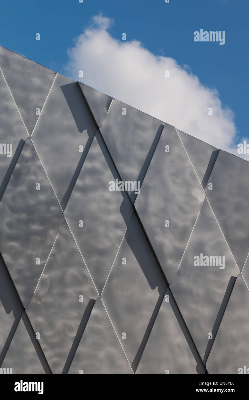Fond de Mur Gris Motif losange : Formes géométriques Banque D'Images