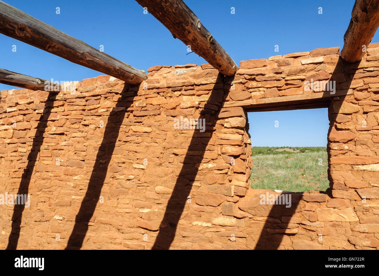 Ruines à Abo Salinas Pueblo Missions National Monument Banque D'Images