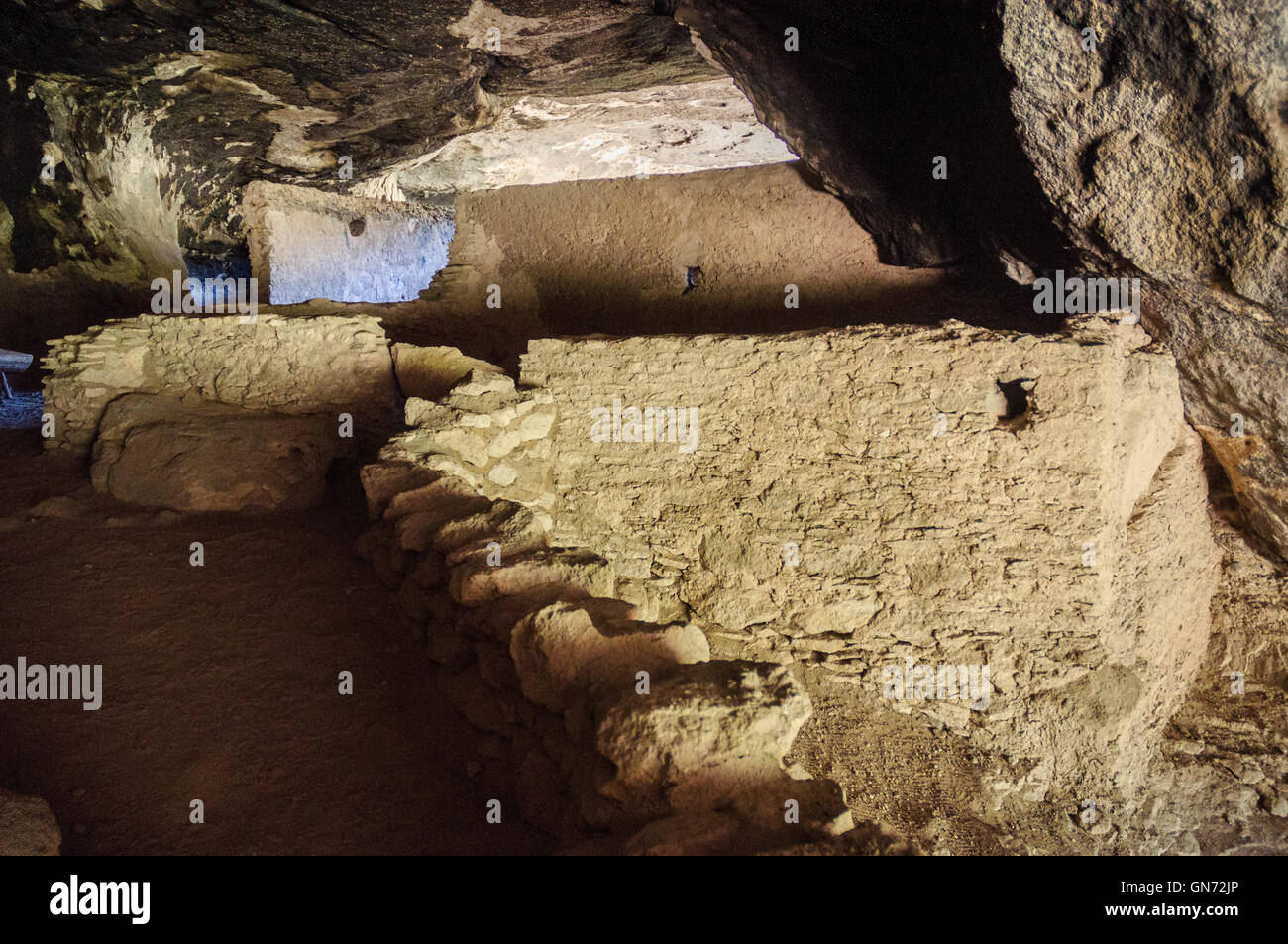 Gila Cliff dwellings National Monument Banque D'Images