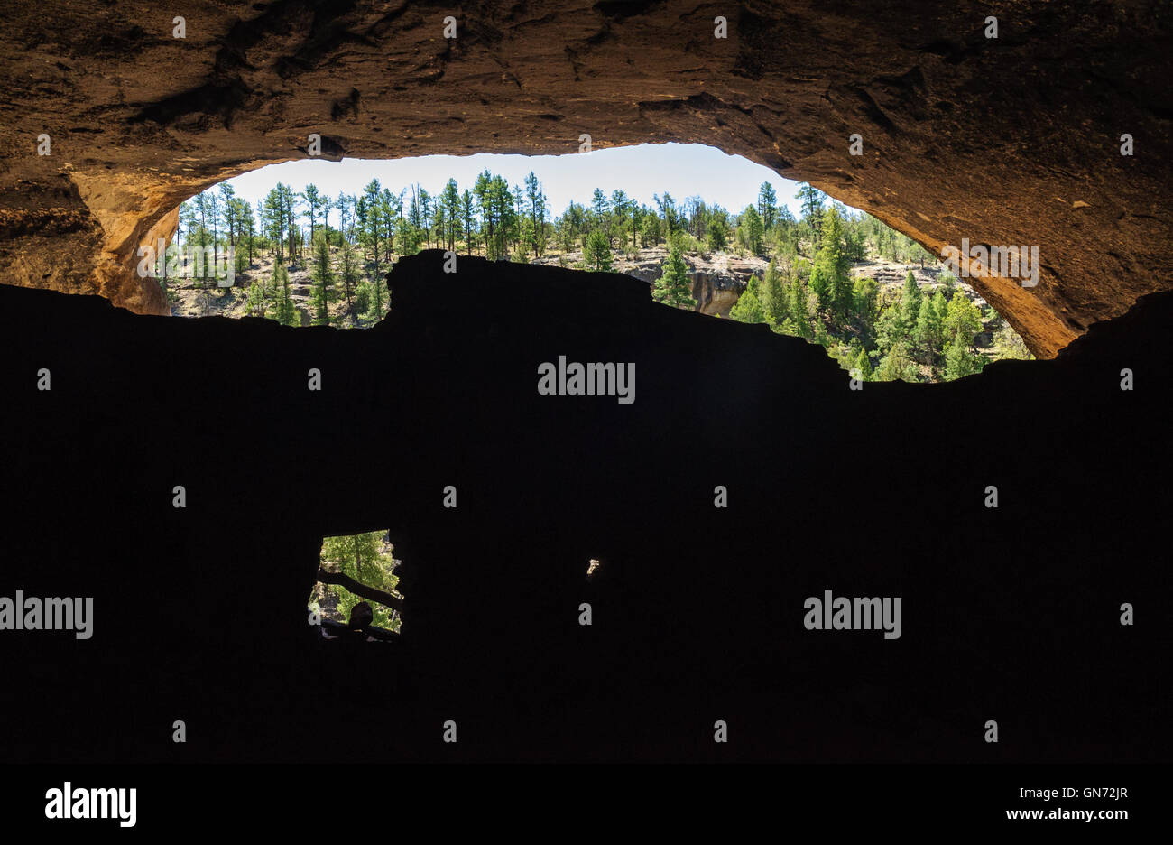 Gila Cliff dwellings National Monument Banque D'Images