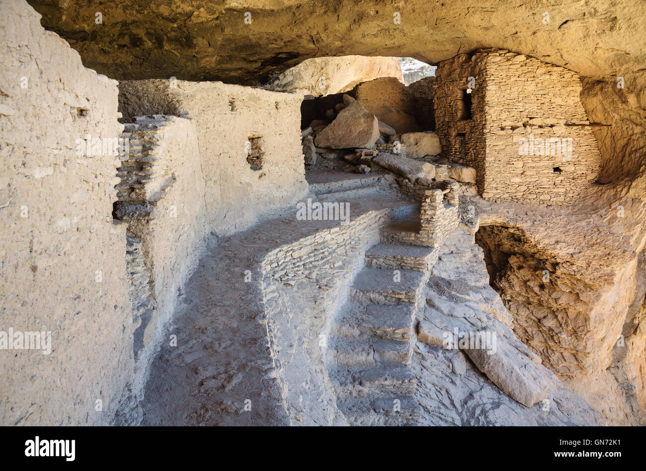 Gila Cliff dwellings National Monument Banque D'Images