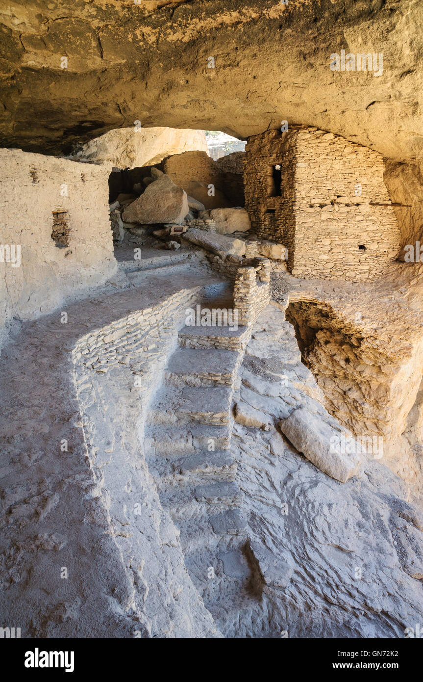 Gila Cliff dwellings National Monument Banque D'Images