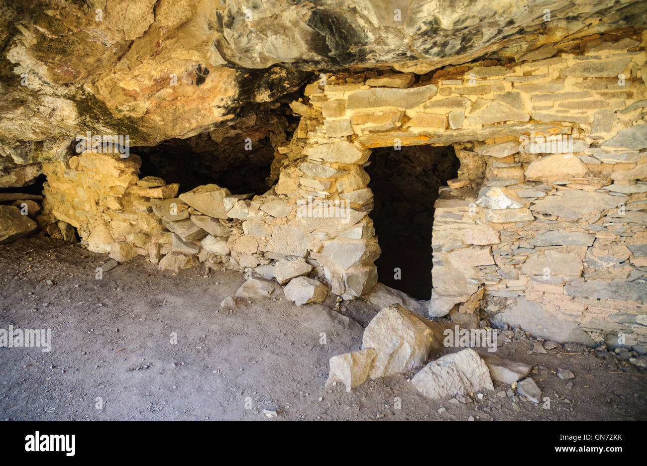 Gila Cliff dwellings National Monument Banque D'Images