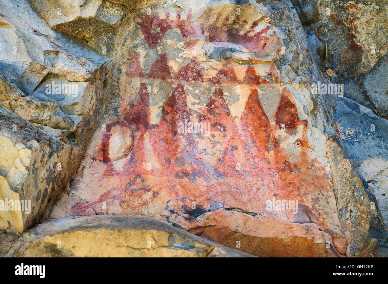 Gila Cliff dwellings National Monument Banque D'Images