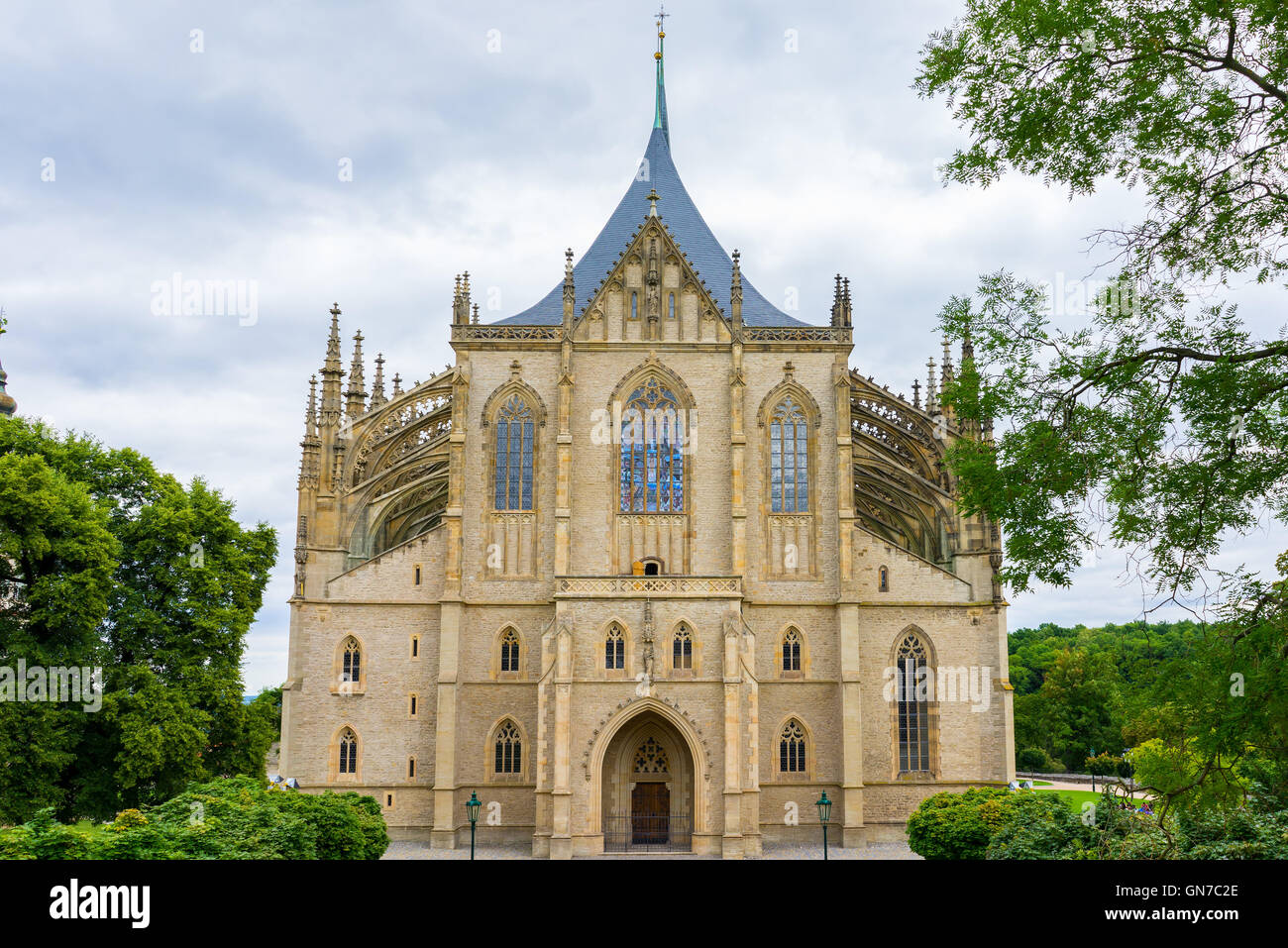 Eglise de Saint Barbara une église catholique romaine dans le style gothique à Kutna Hora République Tchèque Europe Banque D'Images