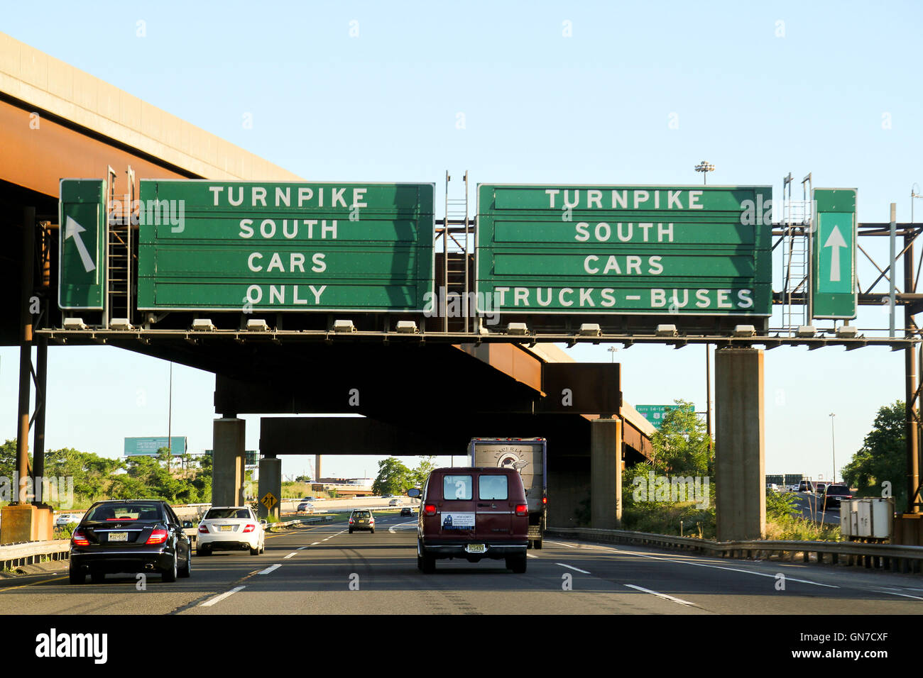 La conduite, New York/New Jersey routes Banque D'Images