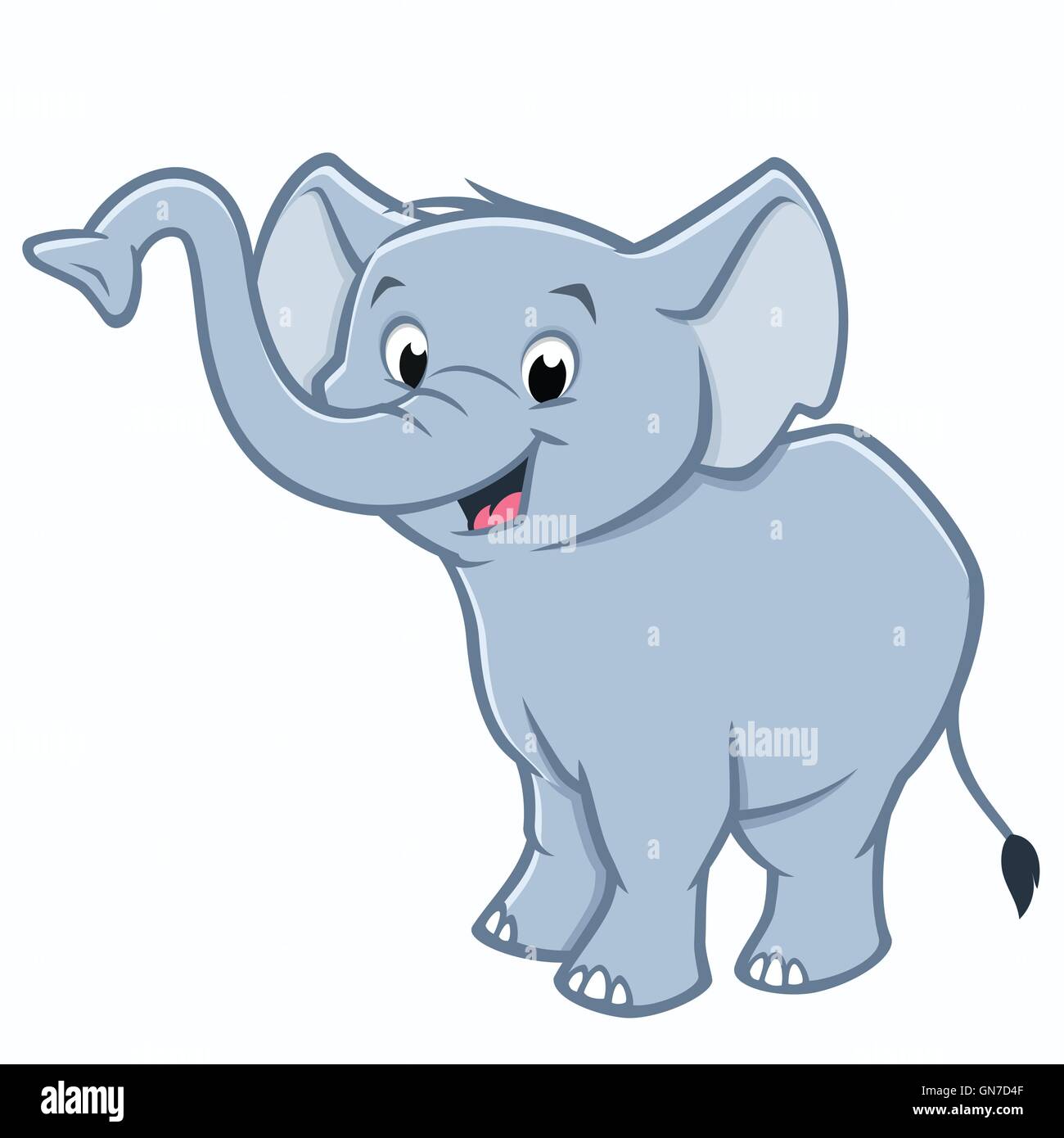 Cartoon bébé éléphant Illustration de Vecteur