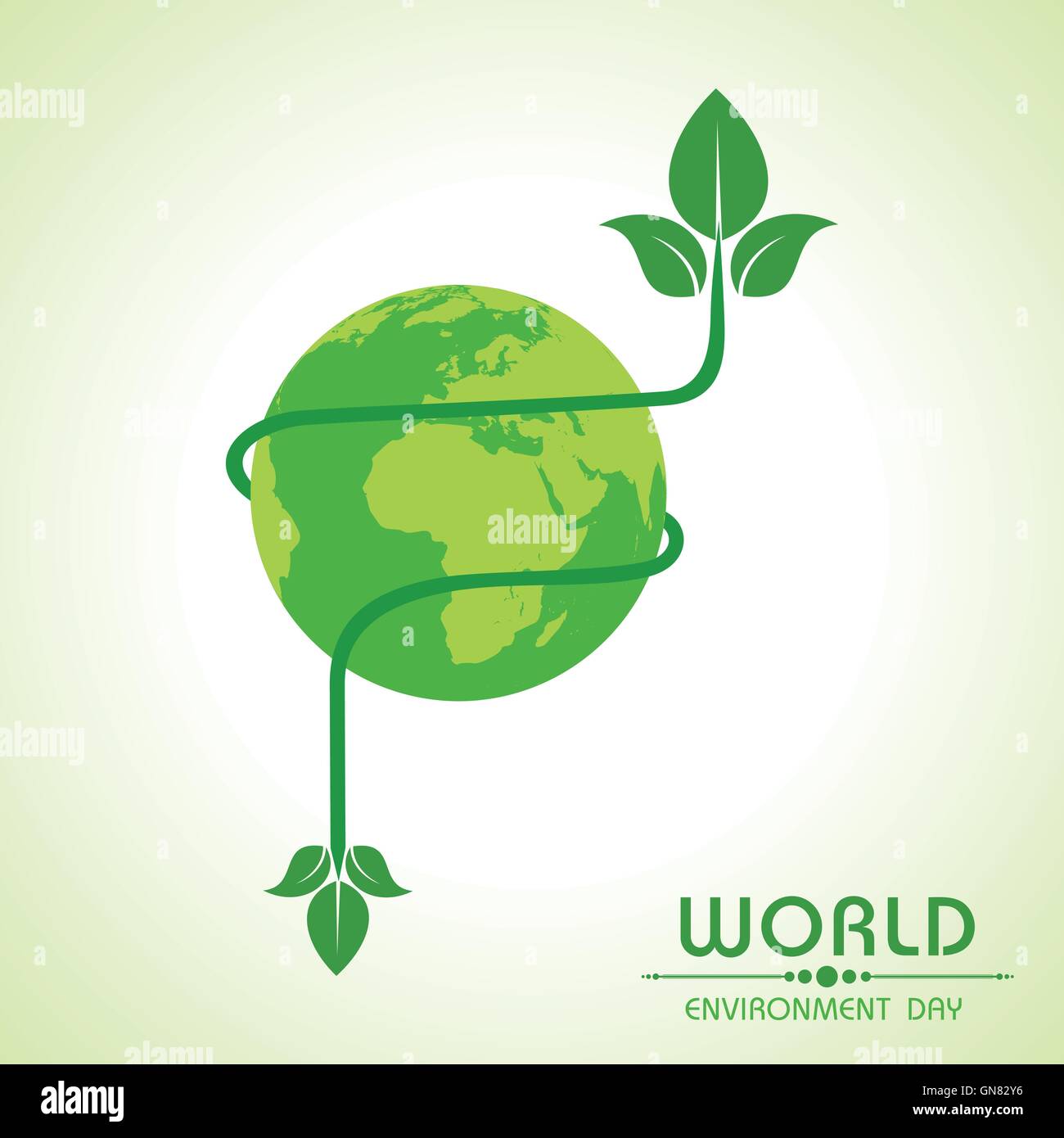 La journée mondiale de l'environnement de conception de souhaits vecteur stock Illustration de Vecteur