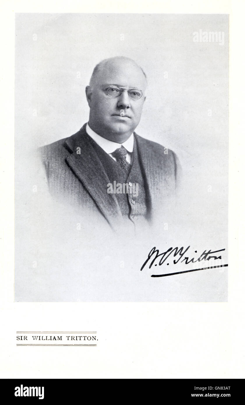 Sir William Tritton, Président de William Foster & Co, le fabricant de la Lincoln première réservoirs utilisés dans la Grande Guerre par les Britanniques Banque D'Images