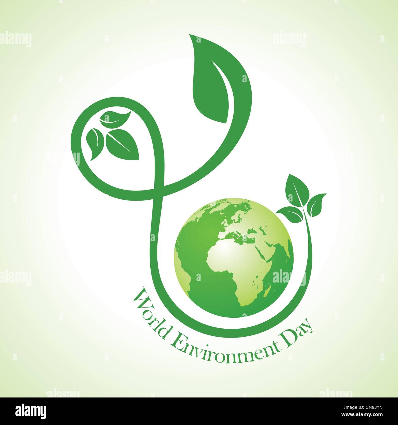 La journée mondiale de l'environnement de conception de souhaits vecteur stock Illustration de Vecteur