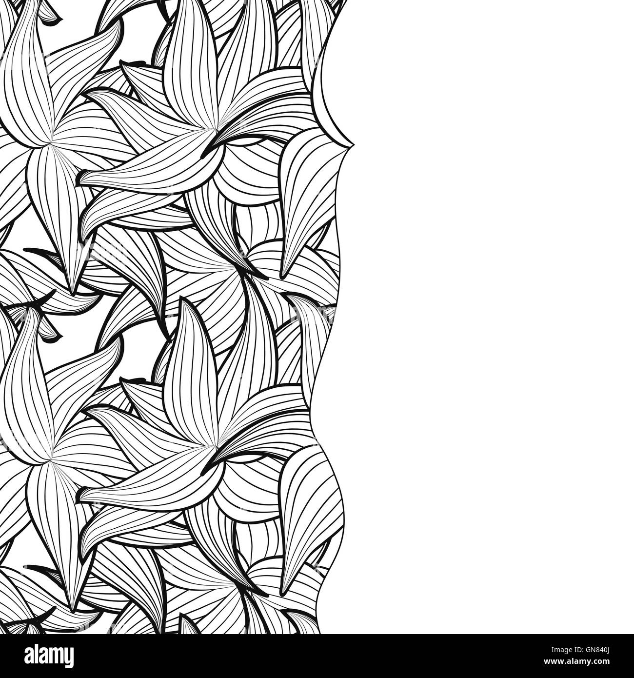 Motif de fleurs avec étiquette d'image Illustration de Vecteur